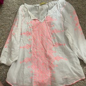 Anthropologie MAEVE Tribal Top sz 4